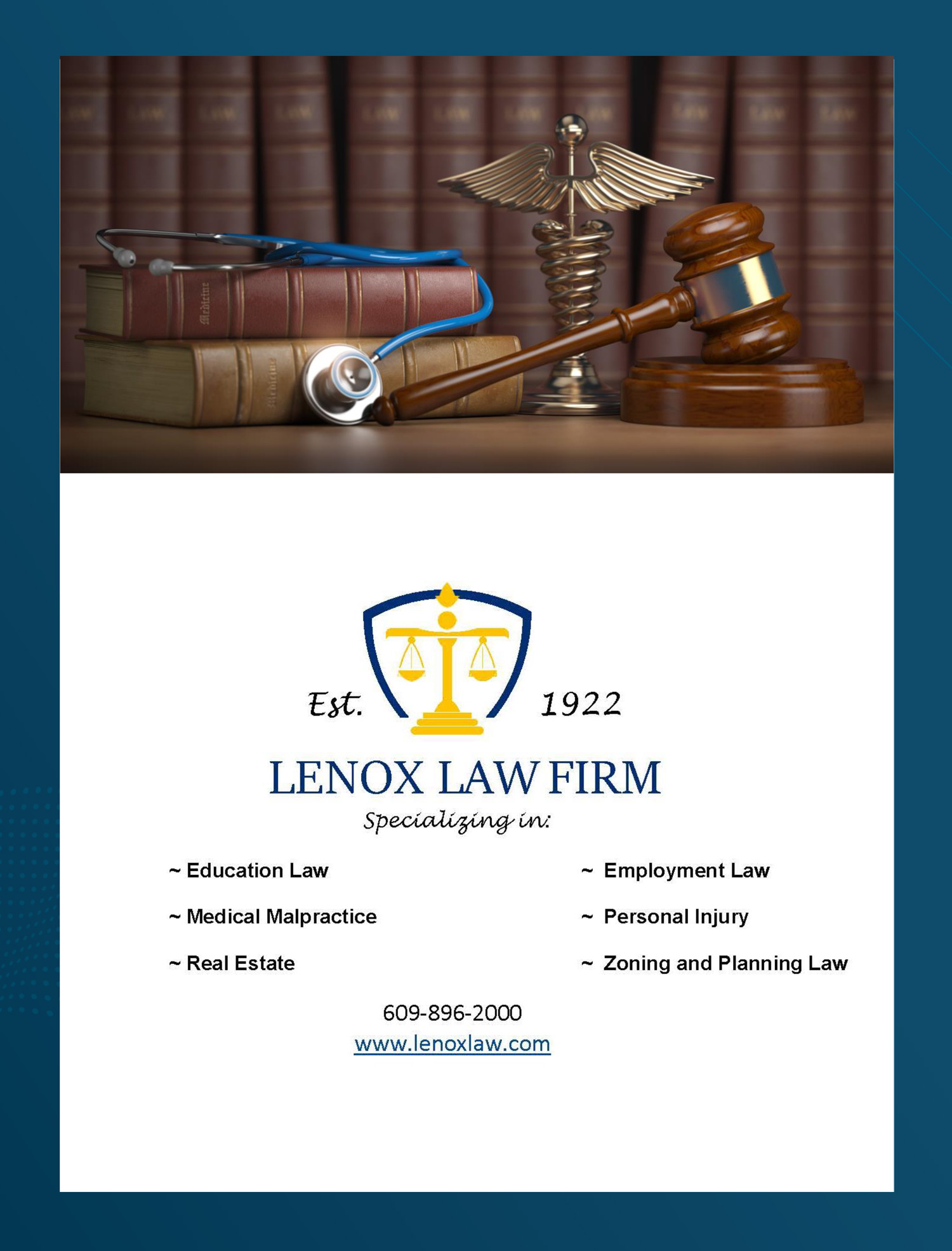 Lenox Law Firm advertisement